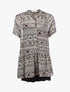 Robe à motifs géométriques - Écru - 3