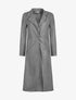 Manteau en feutre extra long - gris - 1