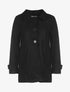 Manteau en feutre court - noir - 1