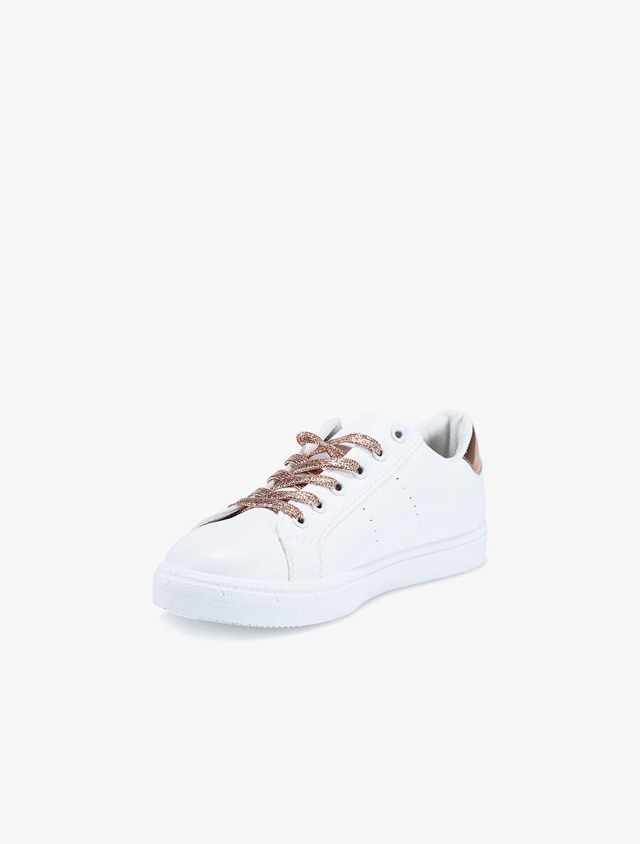 Sneakers étoiles - cuivre/blanc - 3