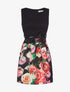 Robe bas motifs - noir - 1