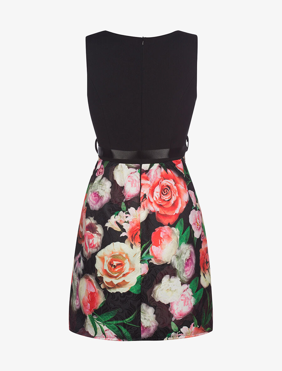 Robe bas motifs - noir - 2