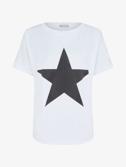 T-shirt motif étoile - Blanc - 1
