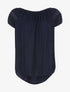 Blouse longue fluide - marine - 1