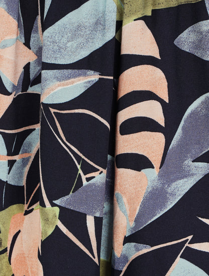 Short fluide imprimé tropical - Marine - 3