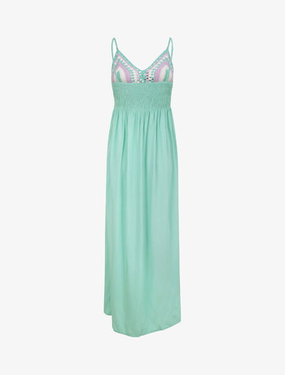 Robe longue à buste crochet - Vert d&
