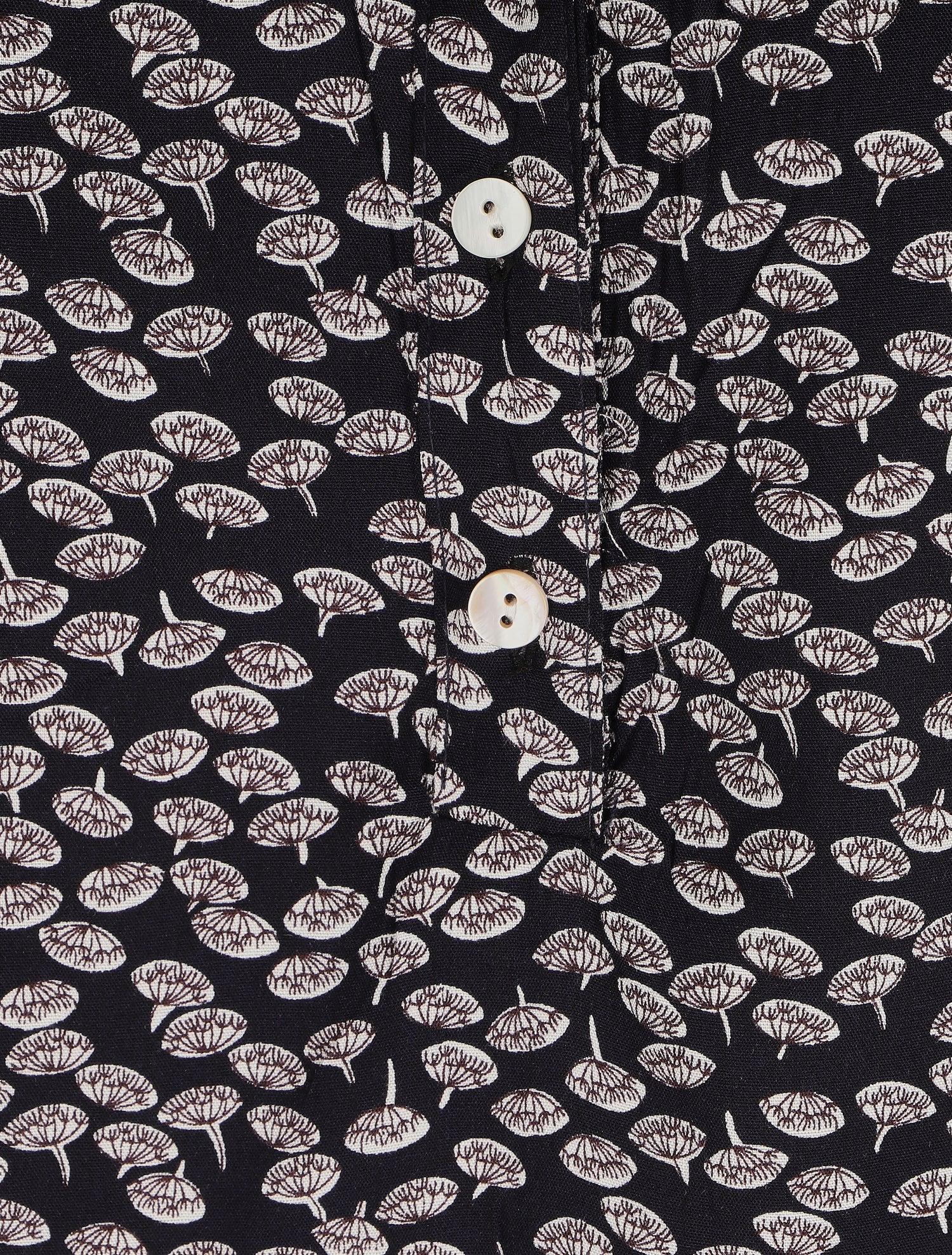 Blouse à imprimé pissenlit - Marine - 3