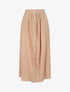 Jupe longue unie boutonnée - Beige - 1