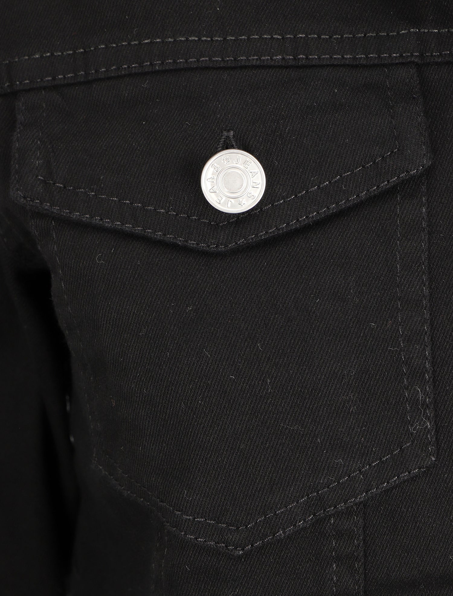 Veste oversize en jean basique - Noir - 3