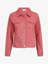 Veste oversize en jean basique - Rose - 1