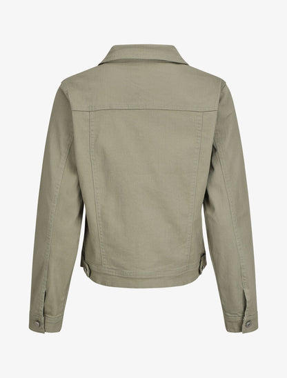Veste oversize en jean basique - Kaki - 2