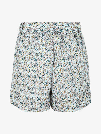 Short à imprimé floral - Bleu ciel - 2