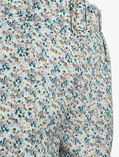 Short à imprimé floral - Bleu ciel - 3