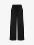 Pantalon paperbag en lin - Noir - 4