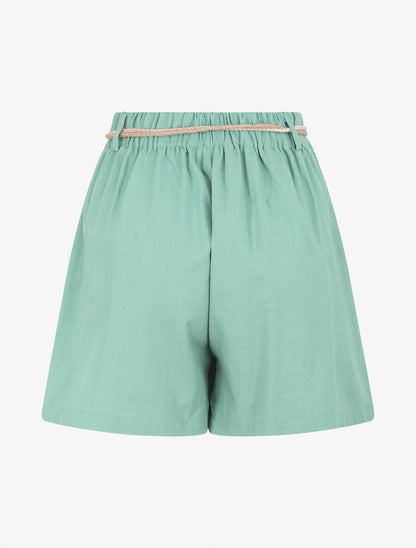 Short fluide à taille élastiquée - Vert d&