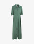 Robe chemise longue unie - Vert - 1