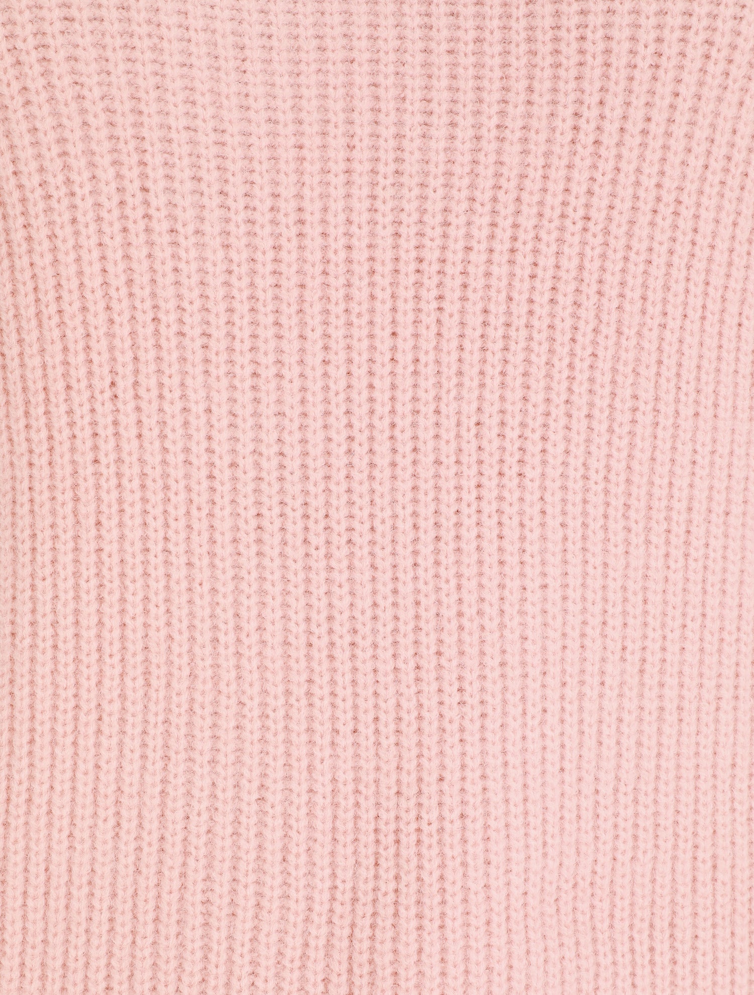 Pull en laine mélangée à manches élastiquées - Rose - 4