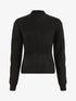 Pull en laine mélangée à motif lignes entrelacées - Noir - 5