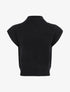 Pull sans manches en laine mélangée - Noir - 4