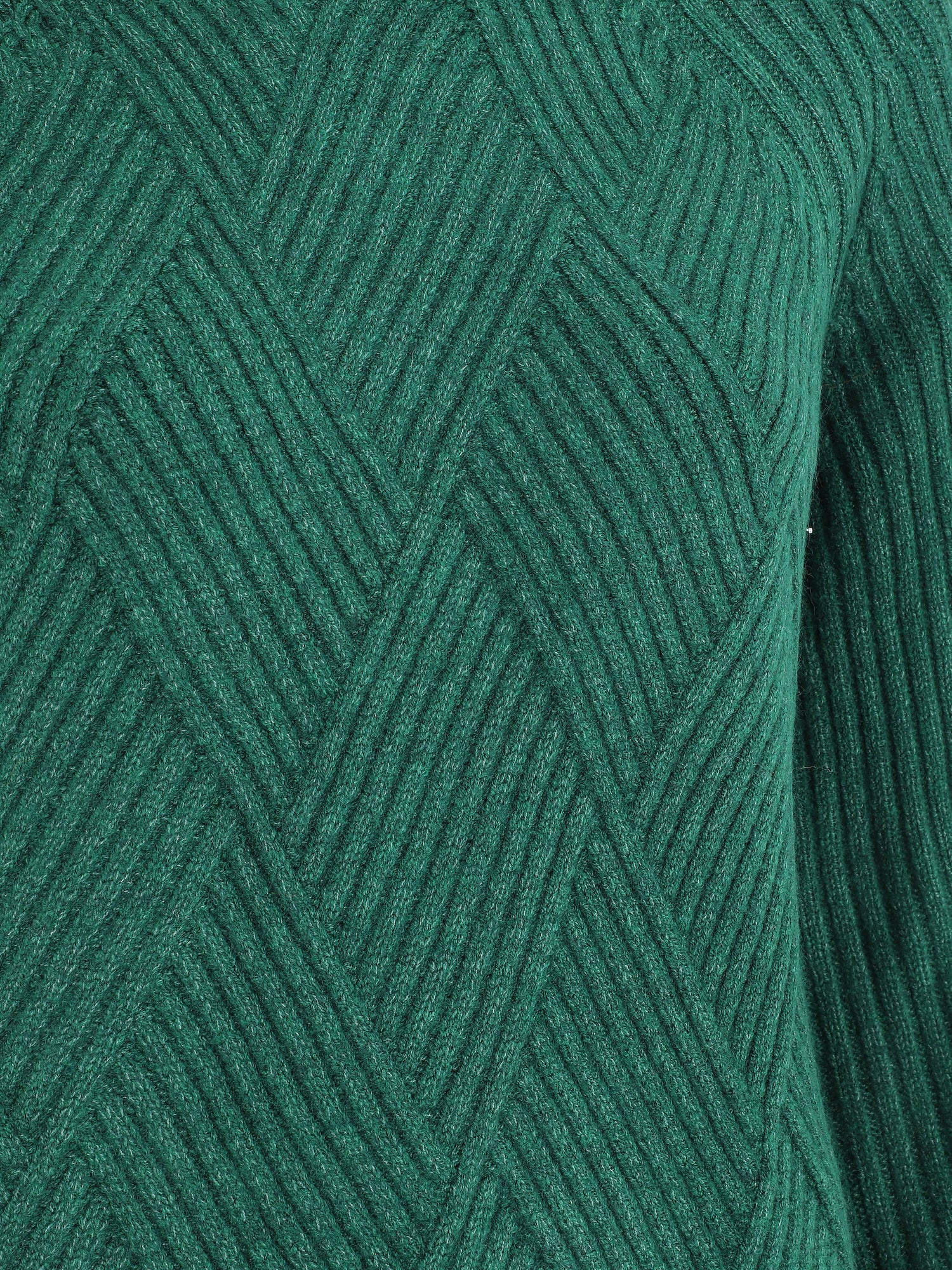 Robe pull à col montant - Vert sapin - 3