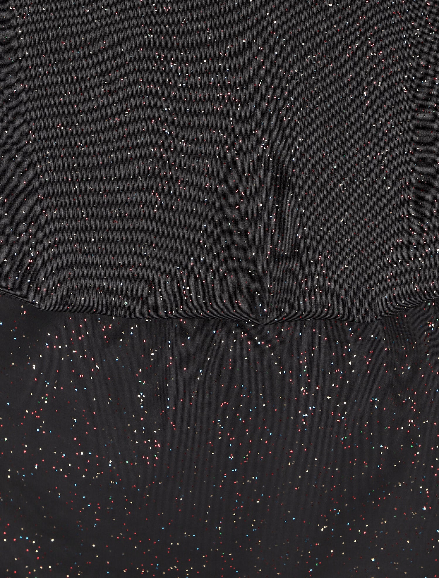 Robe courte sans manches à paillettes - Noir - 3