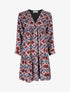 Robe empire oversize imprimé graphique - Noir/bleu - 1