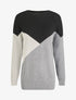 Pull oversize à motif graphique - Noir/gris - 1