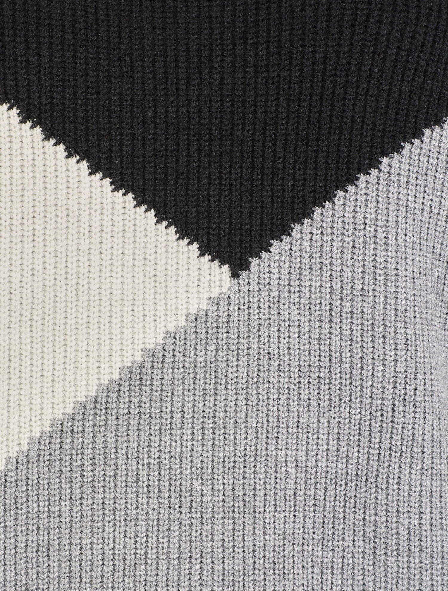 Pull oversize à motif graphique - Noir/gris - 3