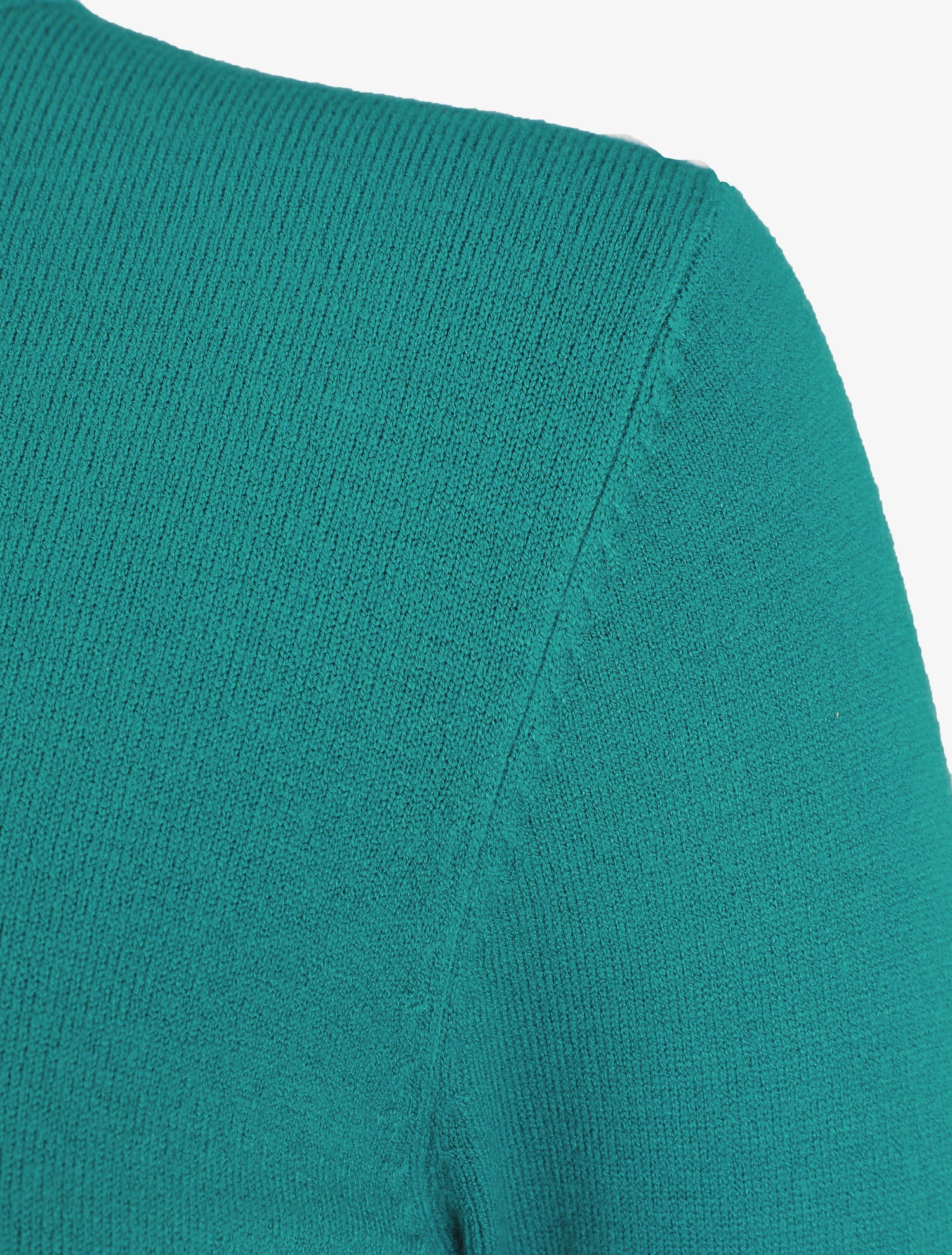 Pull fin en laine mélangée à col roulé - Bleu canard - 3