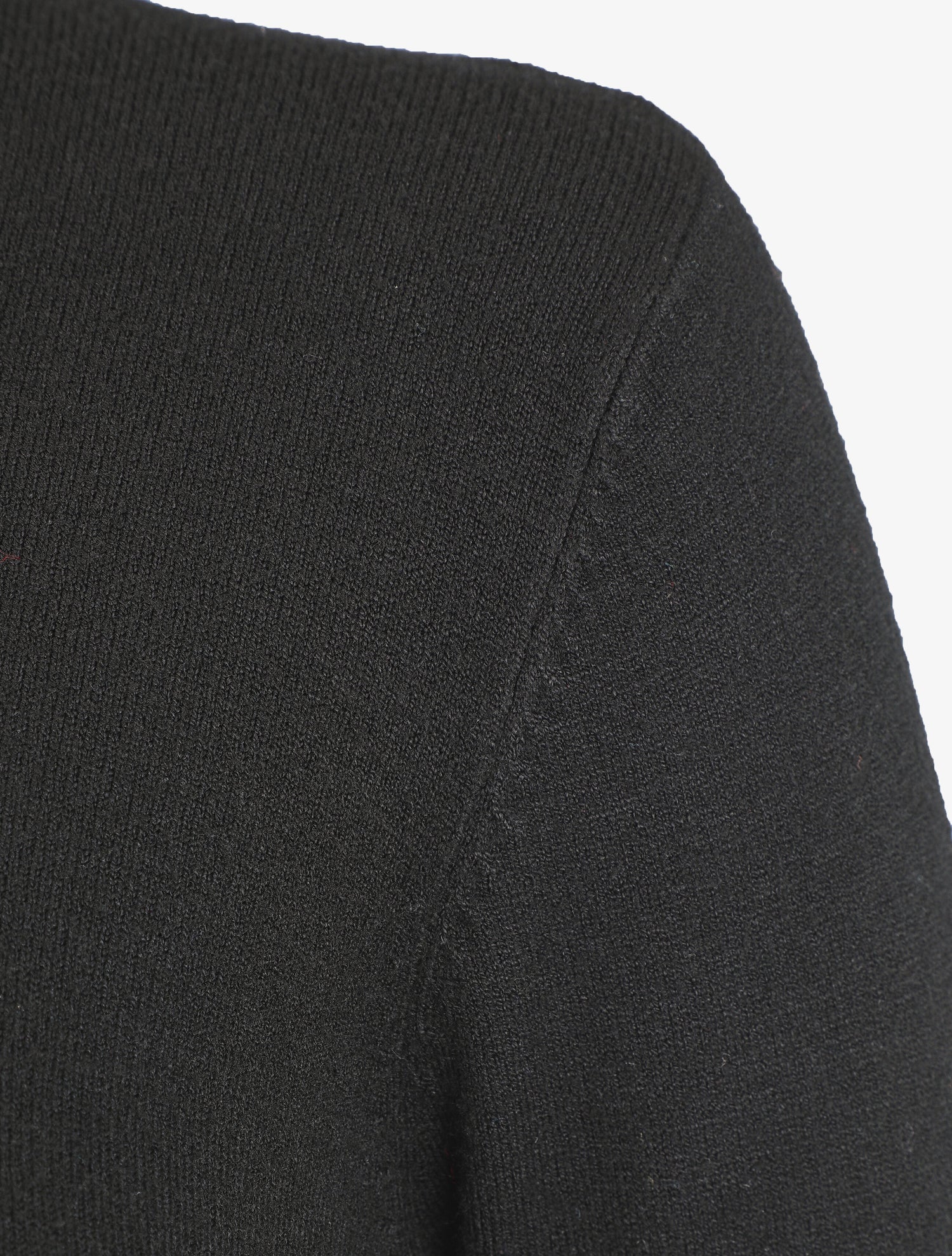 Pull fin en cachemire mélangée à col roulé - Noir - 3