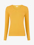 Pull en laine mélangée à col V - Jaune - 5