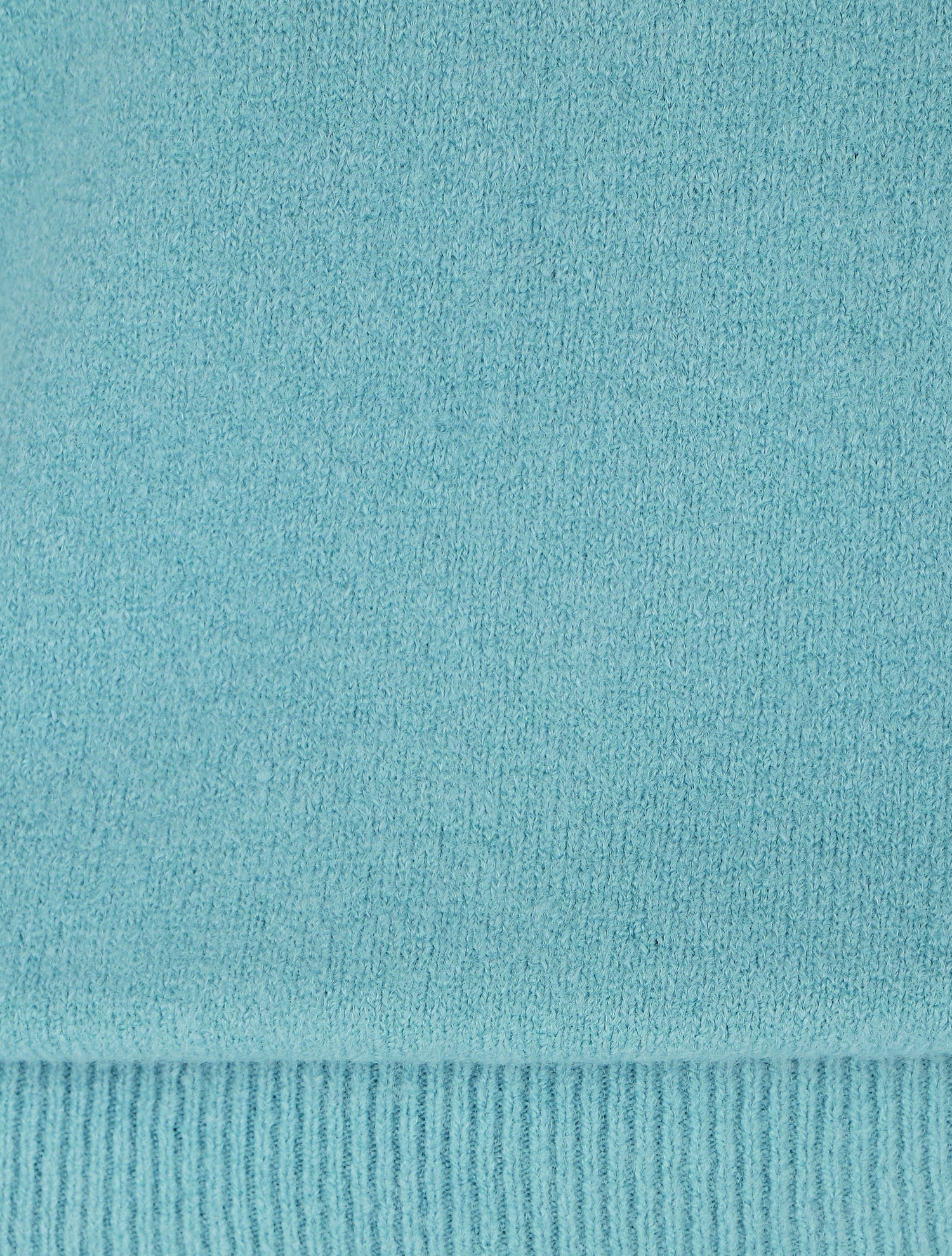 Pull col montant en laine mélangée - Bleu clair - 3