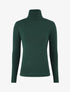 Pull col roulé en cachemire mélangé - Vert bouteille - 1