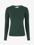 Pull col rond en cachemire mélangé - Vert bouteille - 1