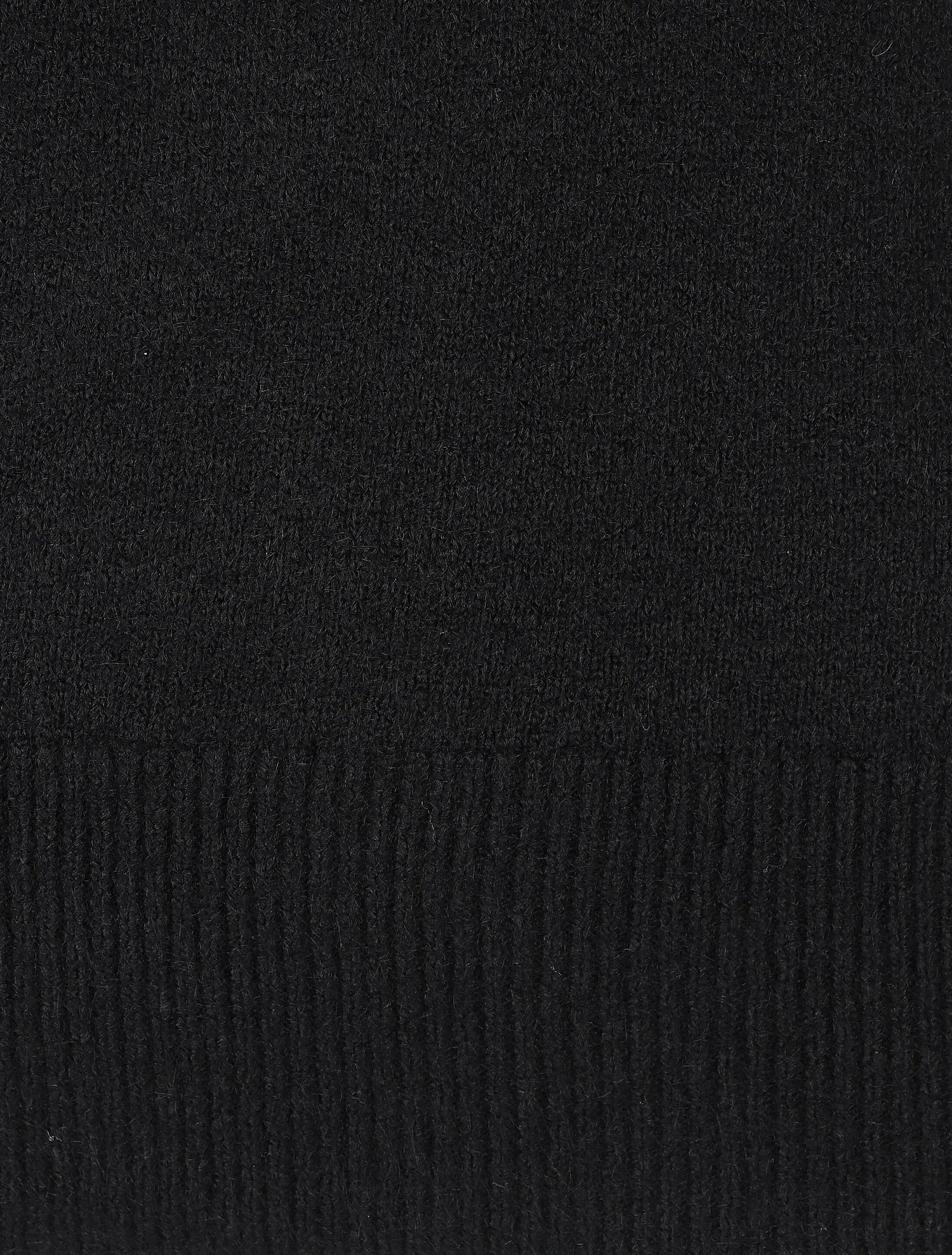 Pull col rond en cachemire mélangé - Noir - 3