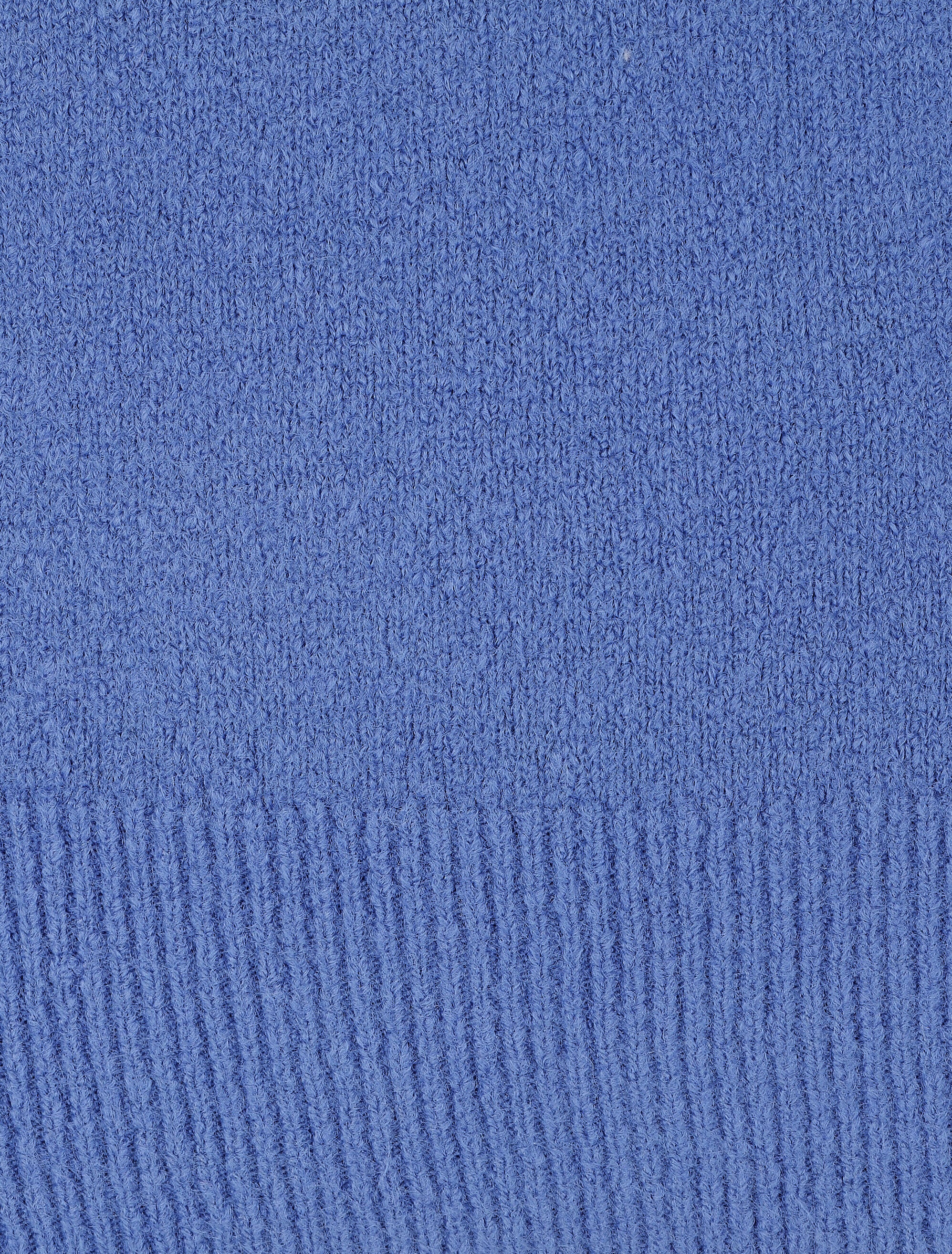Pull col rond en laine mélangée - Bleu - 3