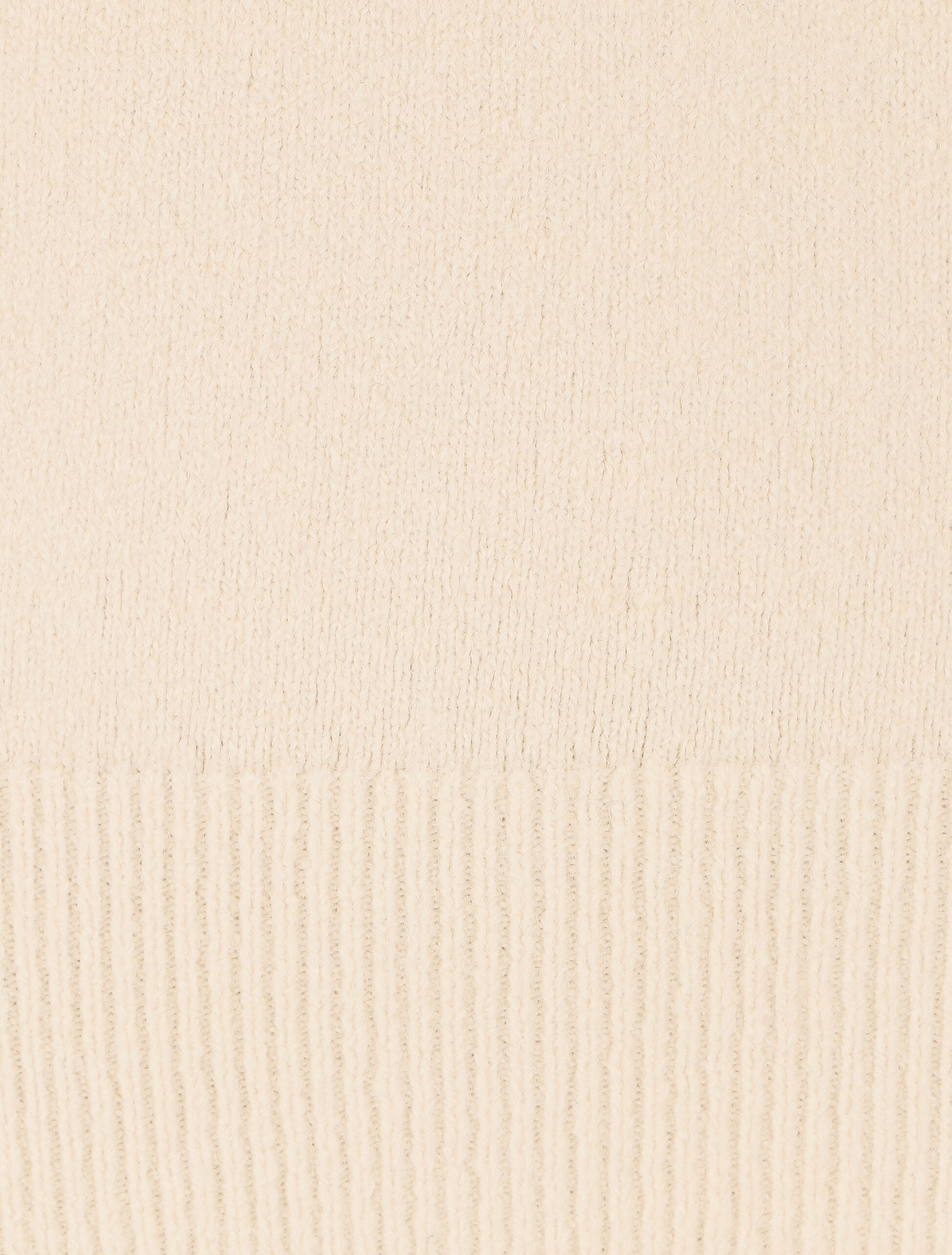 Pull col rond en laine mélangée - Beige - 3