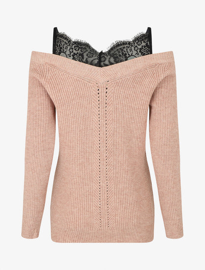 Pull col bardot et débardeur trompe l&