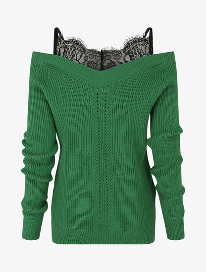 Pull col bardot et débardeur trompe l&