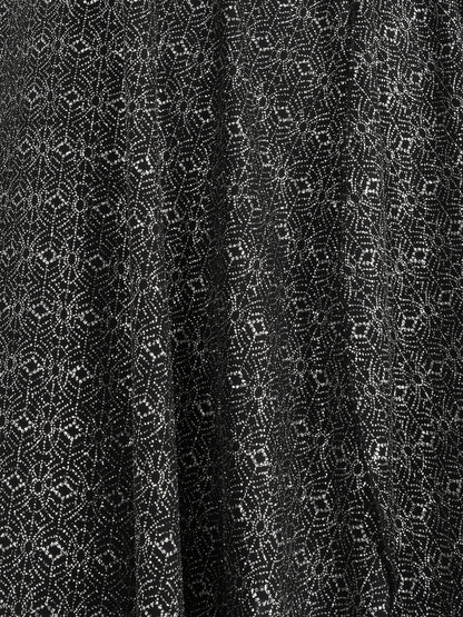 Gilet mi-long à paillettes - Noir - 3