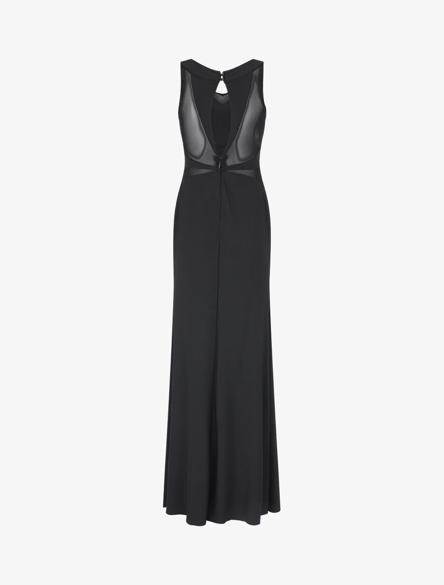 Robe de soirée sirène sans manches - Noir - 2