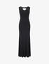 Robe de soirée unie incrustée de pierres - Noir - 5