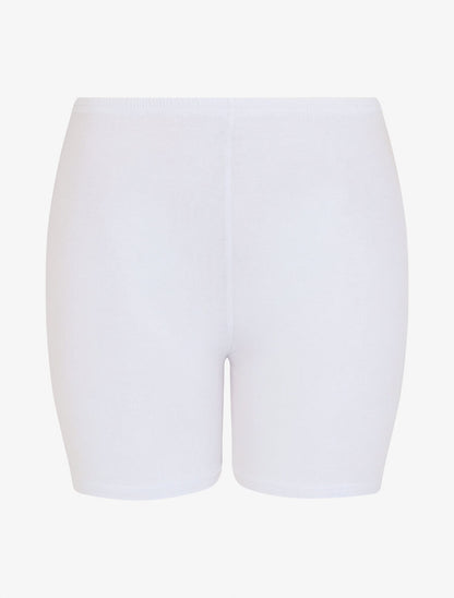 Short sous robe uni - Blanc - 4
