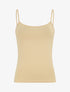 Débardeur basique uni fines bretelles - Beige - 1