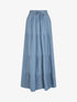 Jupe longue à taille élastiquée - Bleu - 1