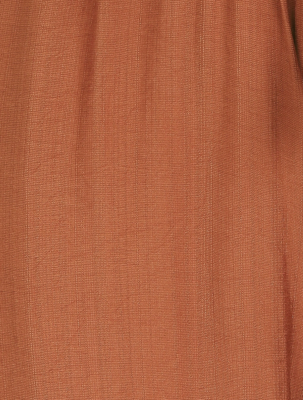 Pantalon droit fluide taille haute élastiquée - Rouille - 3