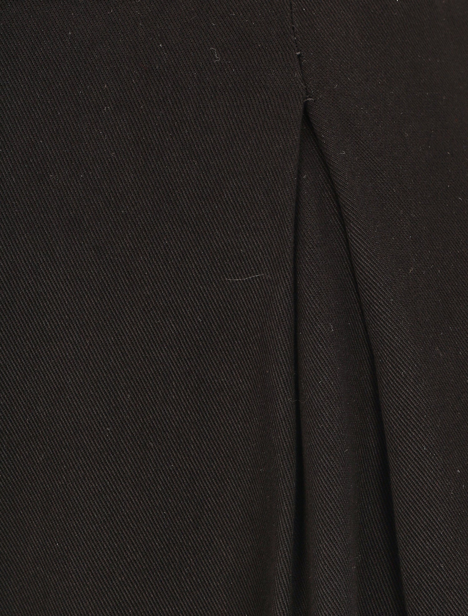 Short taille haute évasé uni - Noir - 3