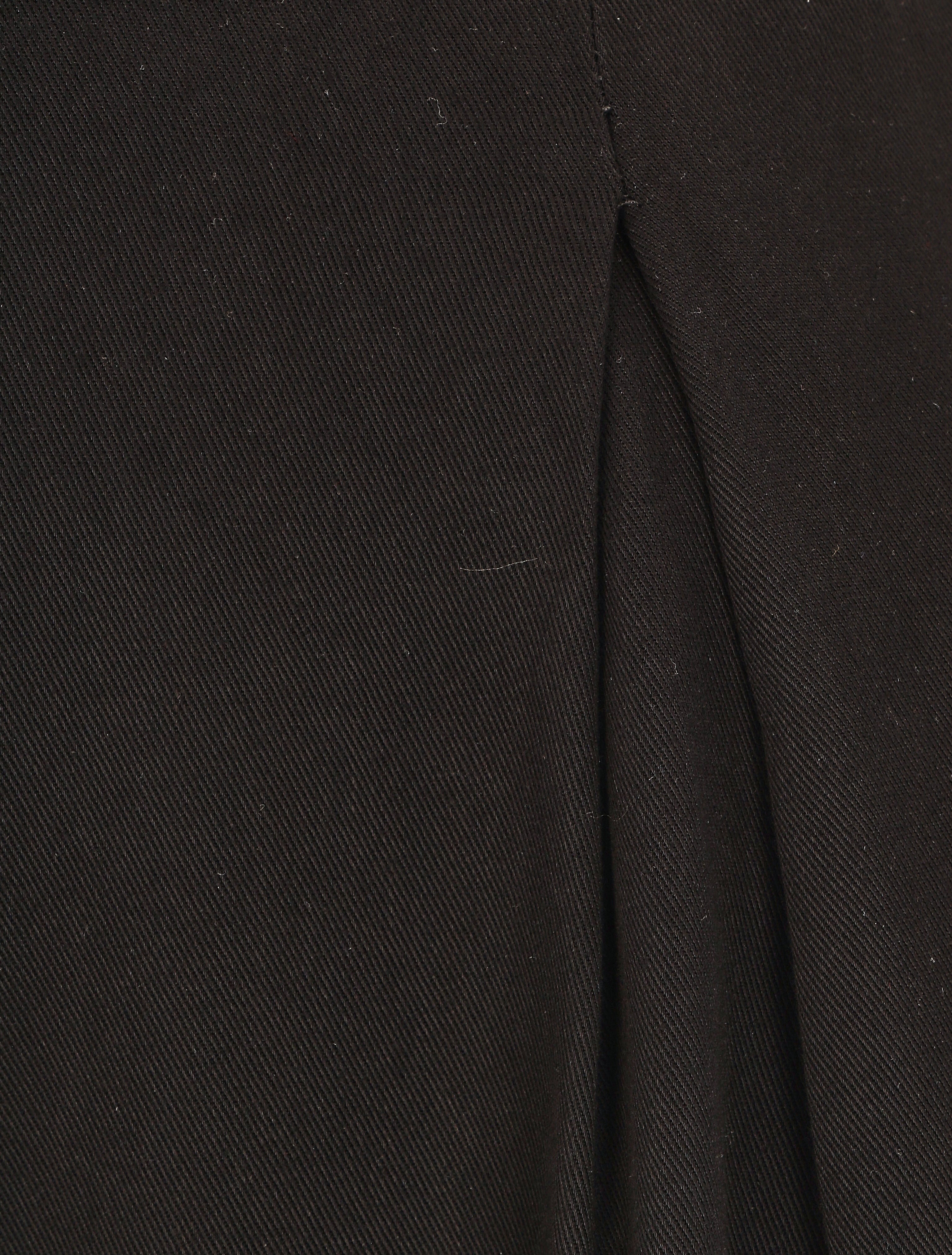 Short taille haute évasé uni - Noir - 3