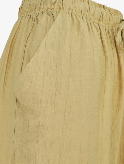 Pantalon droit et fluide uni - Vert anis - 3