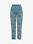 Pantalon droit motif cachemire - Bleu - 1